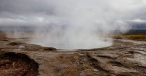 Iceland's geothermal geyser